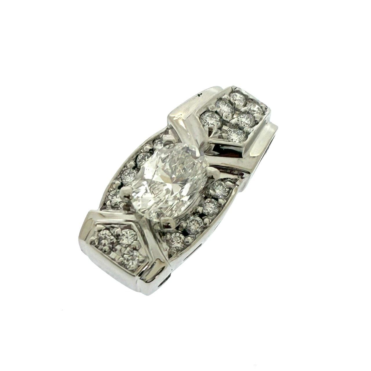 新品仕上済み Pt900 ダイヤモンド トップ D:0.567ct/0.17ct 3.3g