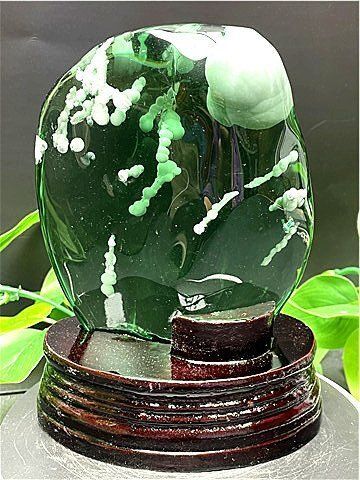 約：1270g 169mm☆超綺麗☆雪花オブシディアン原石B86Z3/112Z09A