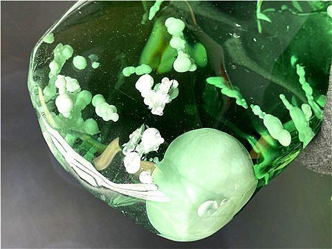 約：1270g 169mm☆超綺麗☆雪花オブシディアン原石B86Z3/112Z09A