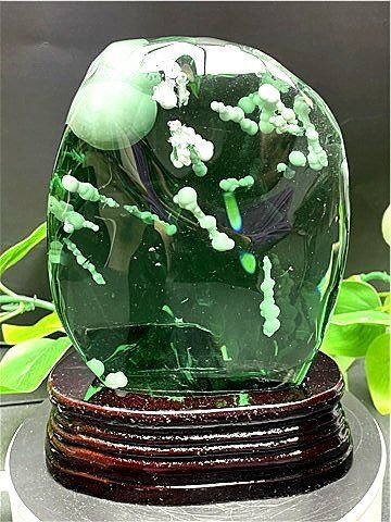 約：1270g 169mm☆超綺麗☆雪花オブシディアン原石B86Z3/112Z09A