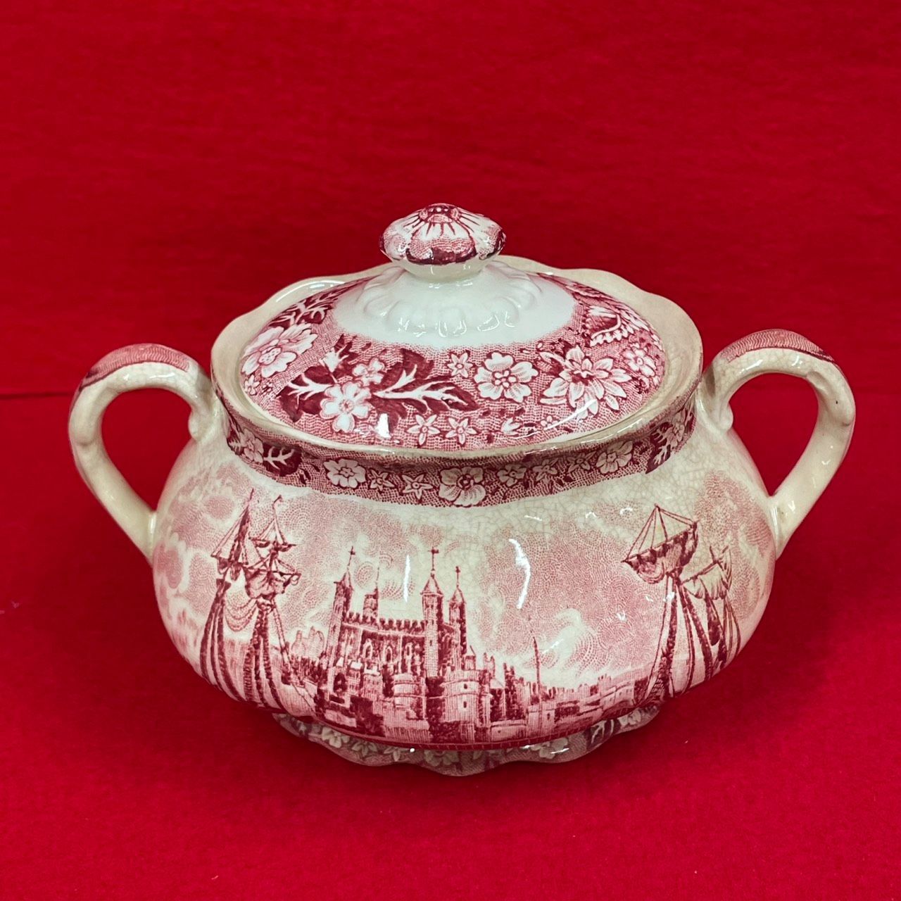 PALISSY POTTERY パリシー シュガーポット ヴィンテージ イングランド