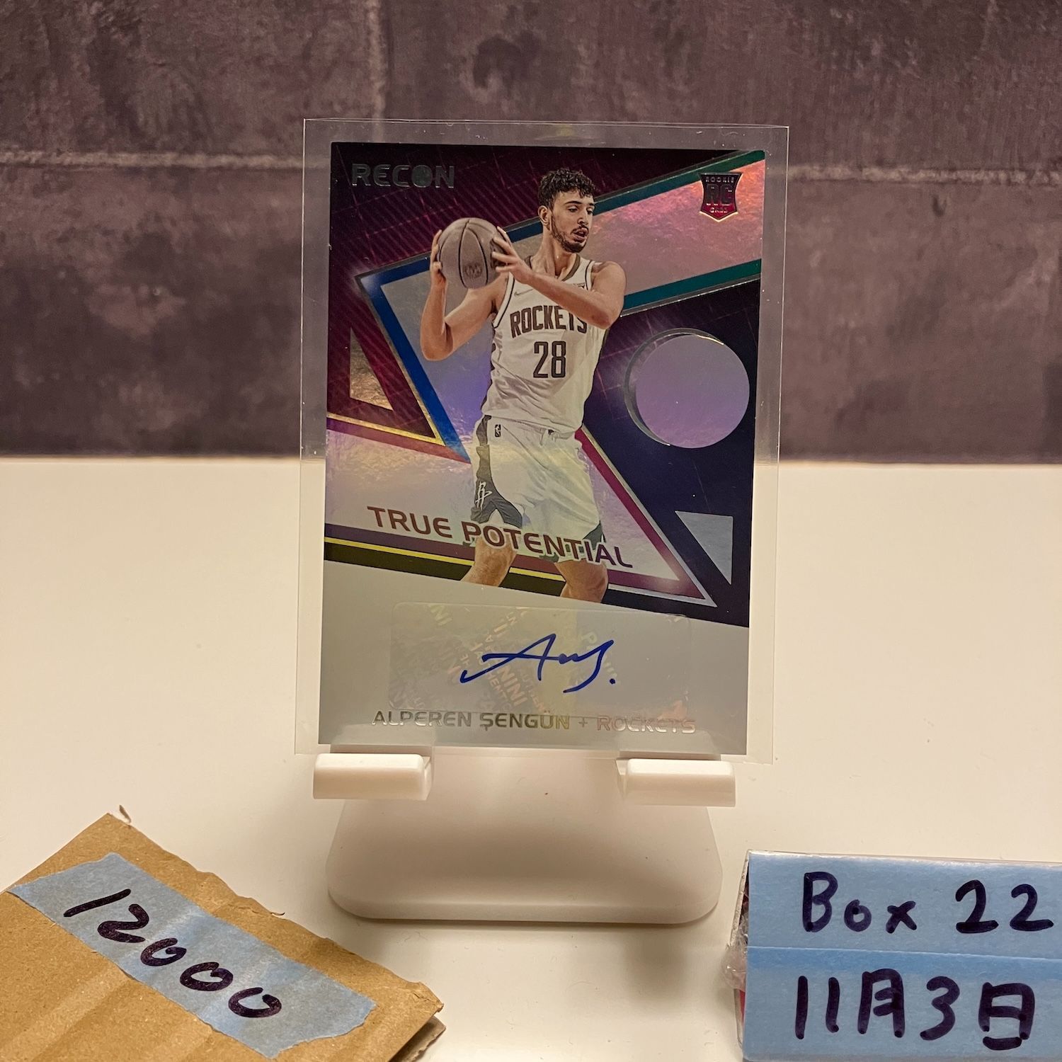 2021 22 Panini Alperen Sengun 直筆サインカード Houston Rockets RC ルーキー Rookie True Potential カード
