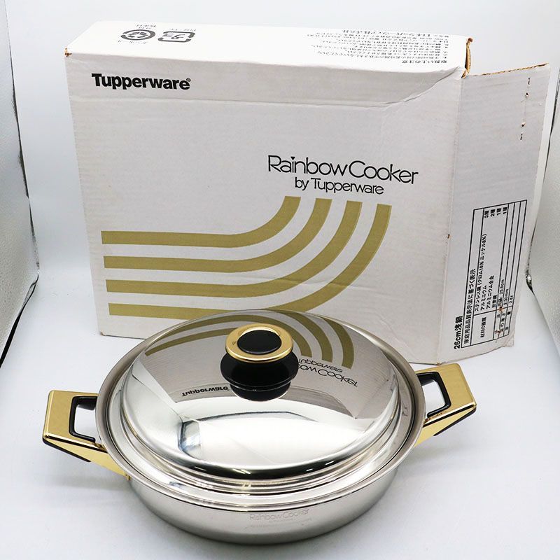 未使用 タッパーウェア レインボウクッカー 26cm 浅鍋 MR7-11-304
