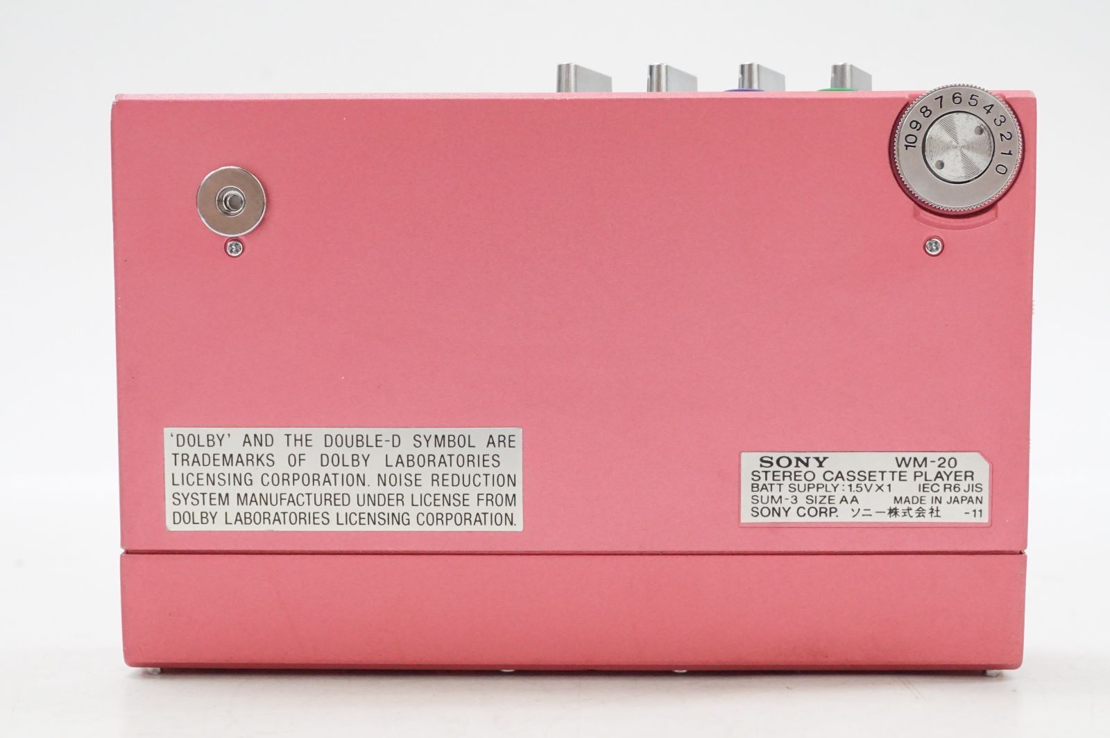 C201453)SONY ソニー ウォークマン WM-20 ピンク カセットプレイヤー