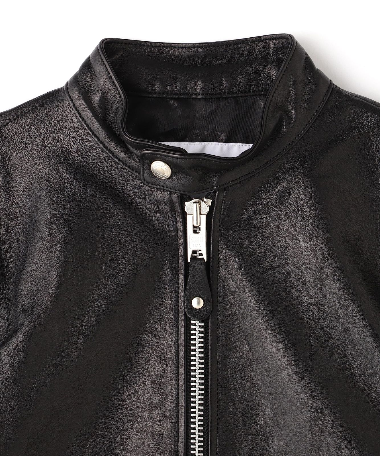 Schott NYC ショット ライダースジャケット SINGLE RIDERS|シングルライダース レディース S 010 ブラック 782-2950602