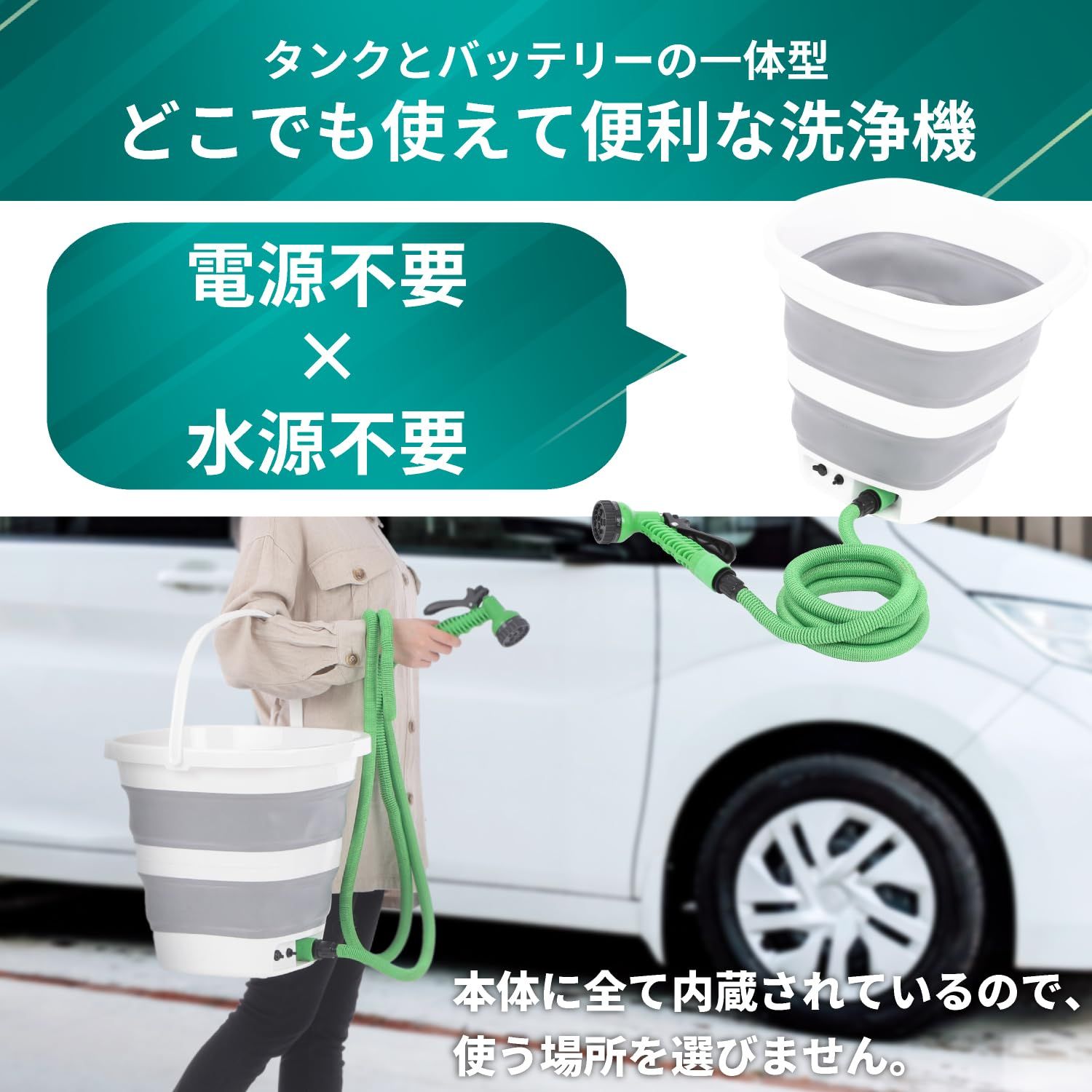  日本企業商品 DOT MAKE ハンディウォッシャー コードレス USB充電式 フォームガン 水道接続不要 防災 簡易シャワー コンパクト収納 軽量 高圧洗浄機 洗車|ガーデニング|墓石掃除|自転車 お湯も対応 その他 フェイスケア