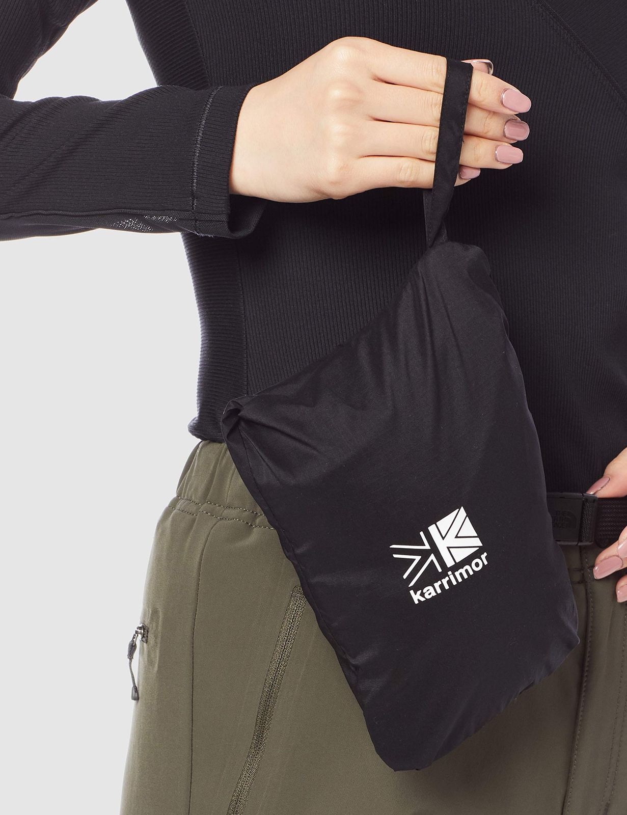  カリマー アウター wind shell hoodie W s レディース Black L その他 フェイスケア