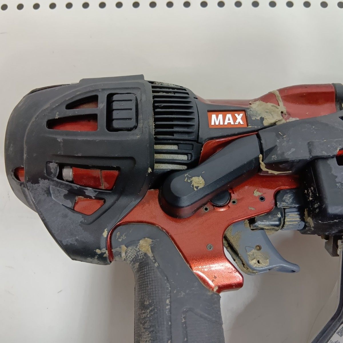  MAX マックス エア釘打ち HN 65 N 3 D レッド 程度C ケース付 高圧 使用感有 穴あけ機 電動工具 エア工具