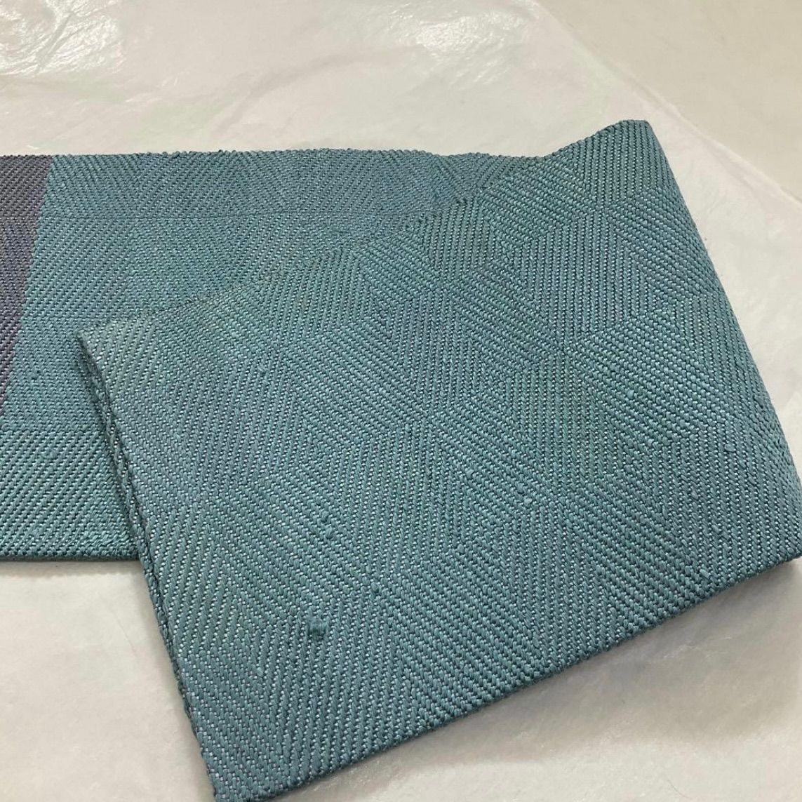 ○kimono+one○kimonoarisa○厳選○貴重品○ざざんざ織○正絹○半幅帯