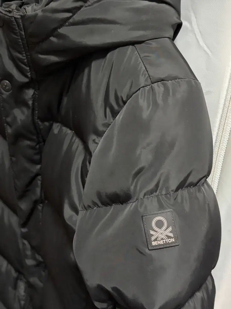 BENETTON ベネトン ブラック ダウンジャケット ロング丈