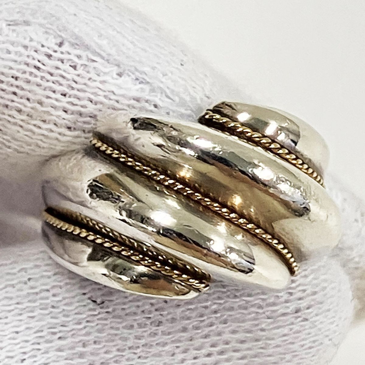 TIFFANY&Co. ティファニー ツイストロープ リング 925 750 13号相当