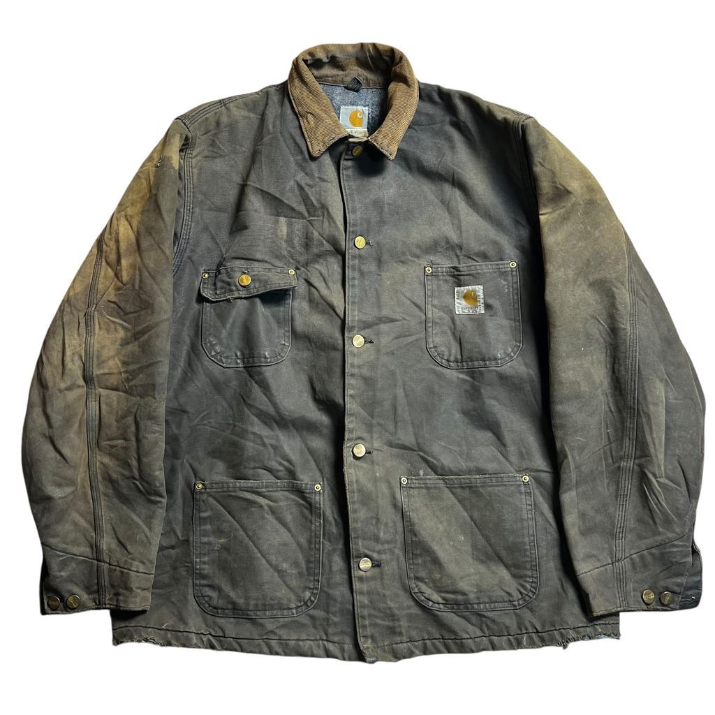 メンズ 【USA製 90s】Carhartt ダックチョアコート C01 BLK