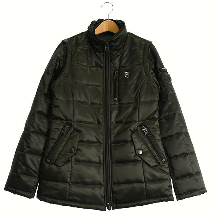 4350 【美品】パーリーゲイツ　中綿ジャケット ニット切替デザイン　M 黒 着用感極小】パーリーゲイツ｜レディース｜1 (M相当)｜2WAY長袖中綿