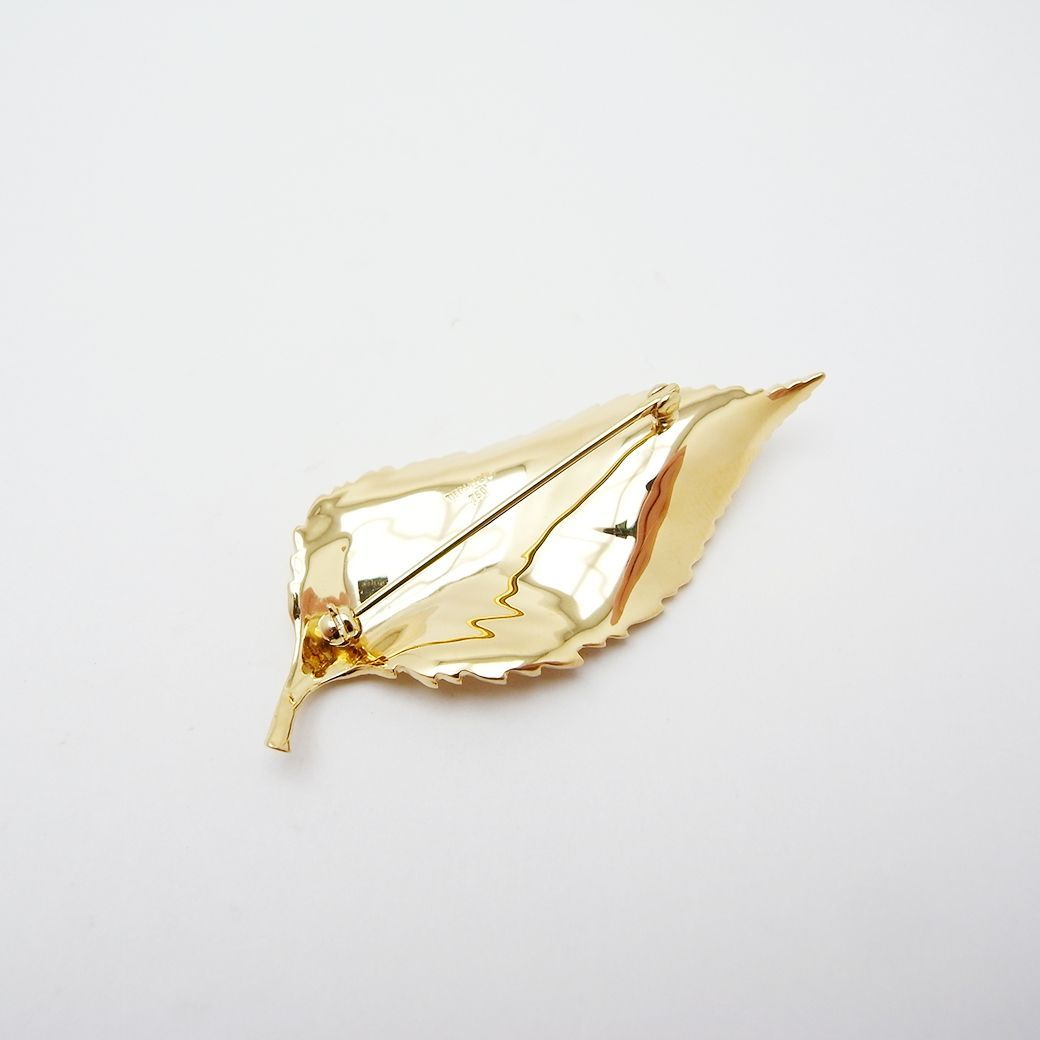 ティファニー リーフ モチーフ ブローチ 750YG SAランク - メルカリ