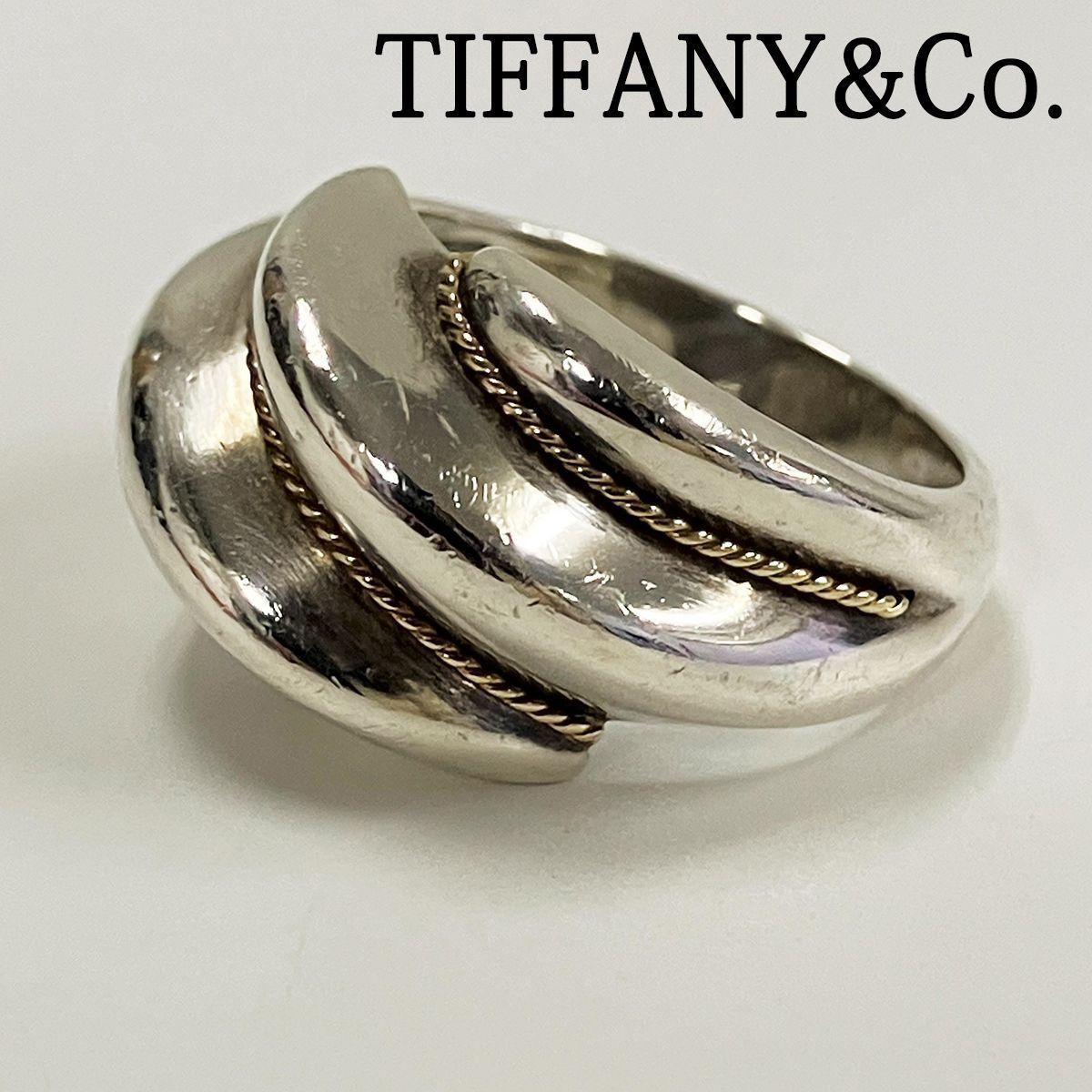 TIFFANY&Co. ティファニー ツイストロープ リング 925 750 13号相当