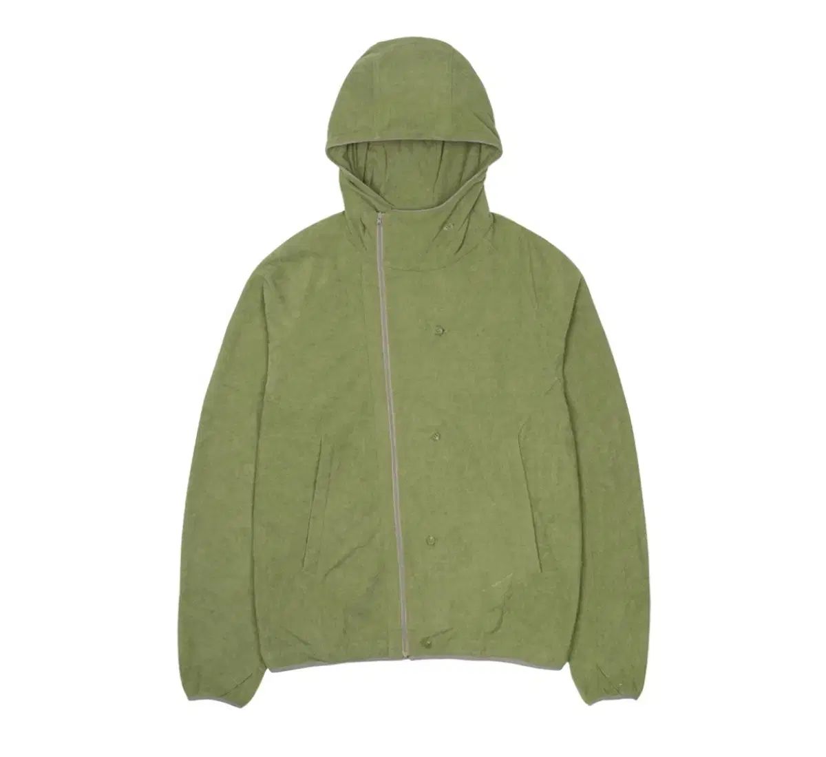 3 サンサンギアー ボタン フリース ジャケット グリーン