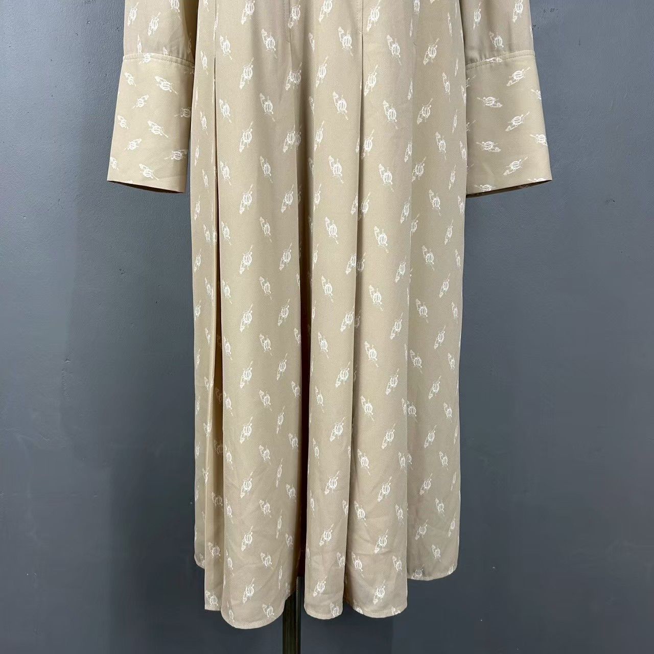 CELFORD セルフォード 長袖 シャツワンピース ボウタイ リボン付き