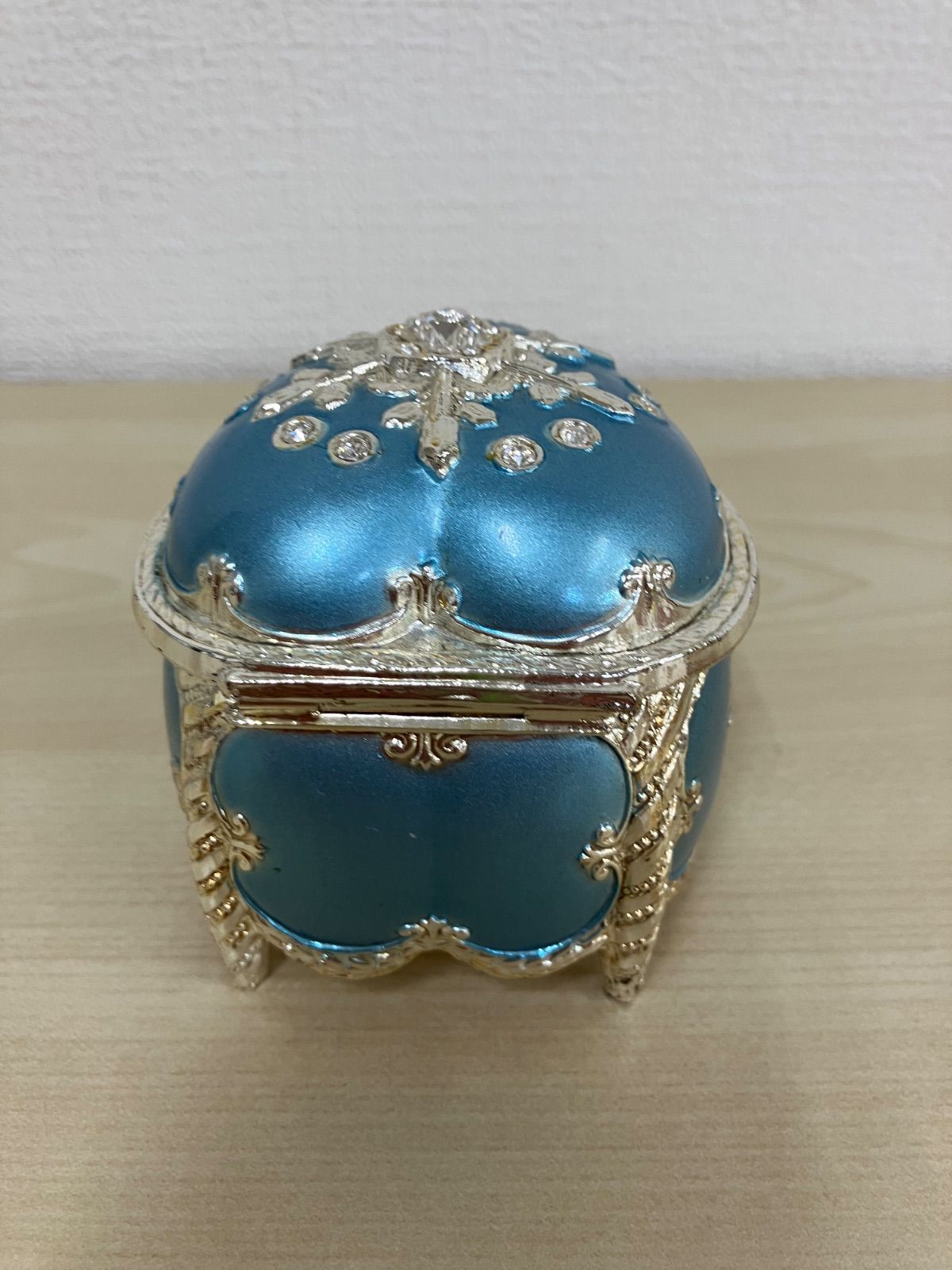 P/スワロフスキーアンチモニー オルゴール 宝石箱 合計4個