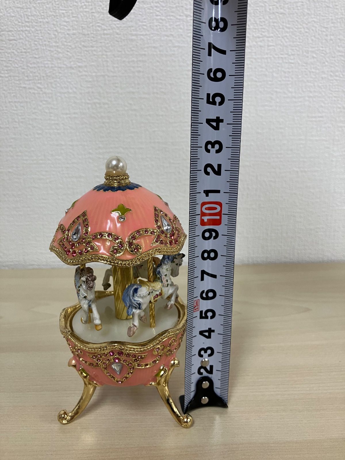 P/スワロフスキーアンチモニー オルゴール 宝石箱 合計4個