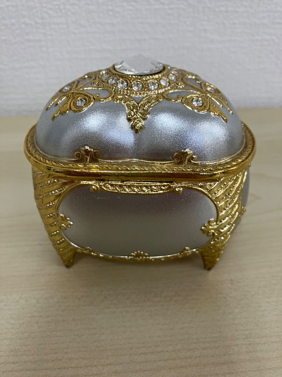 P/スワロフスキーアンチモニー オルゴール 宝石箱 合計4個