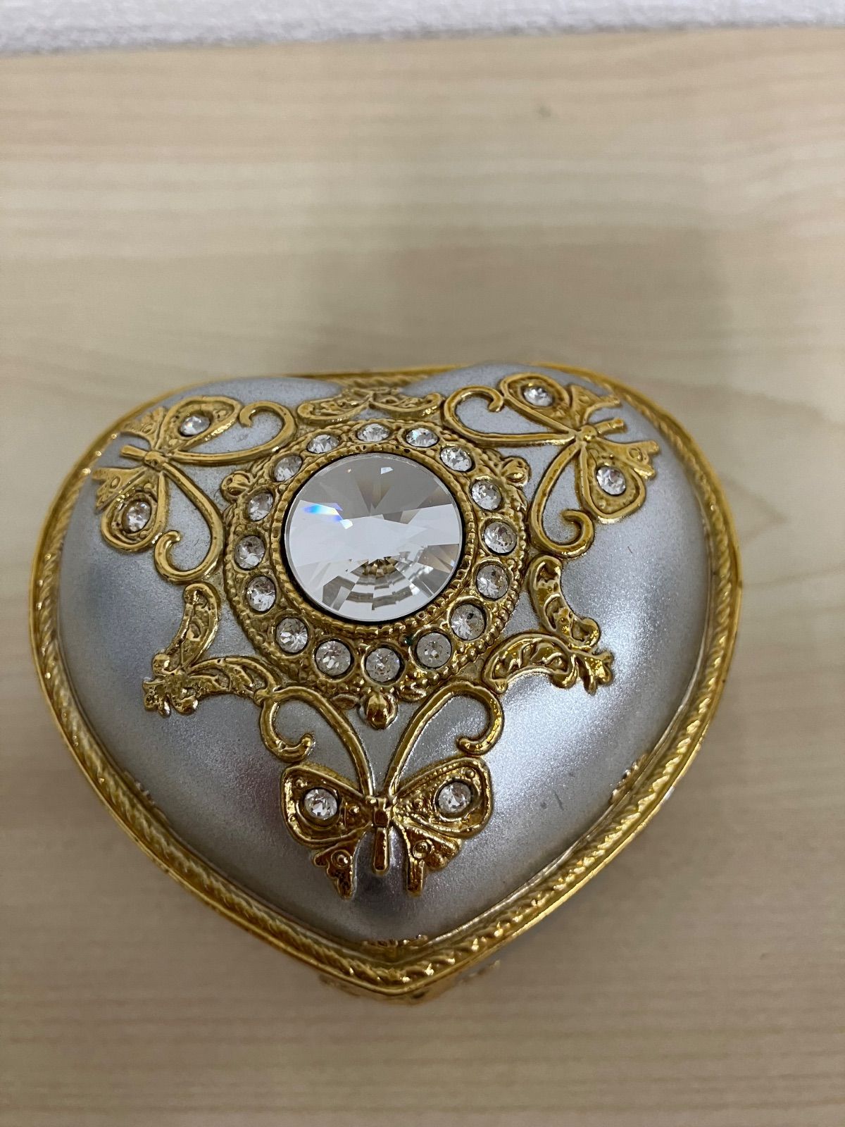 P/スワロフスキーアンチモニー オルゴール 宝石箱 合計4個