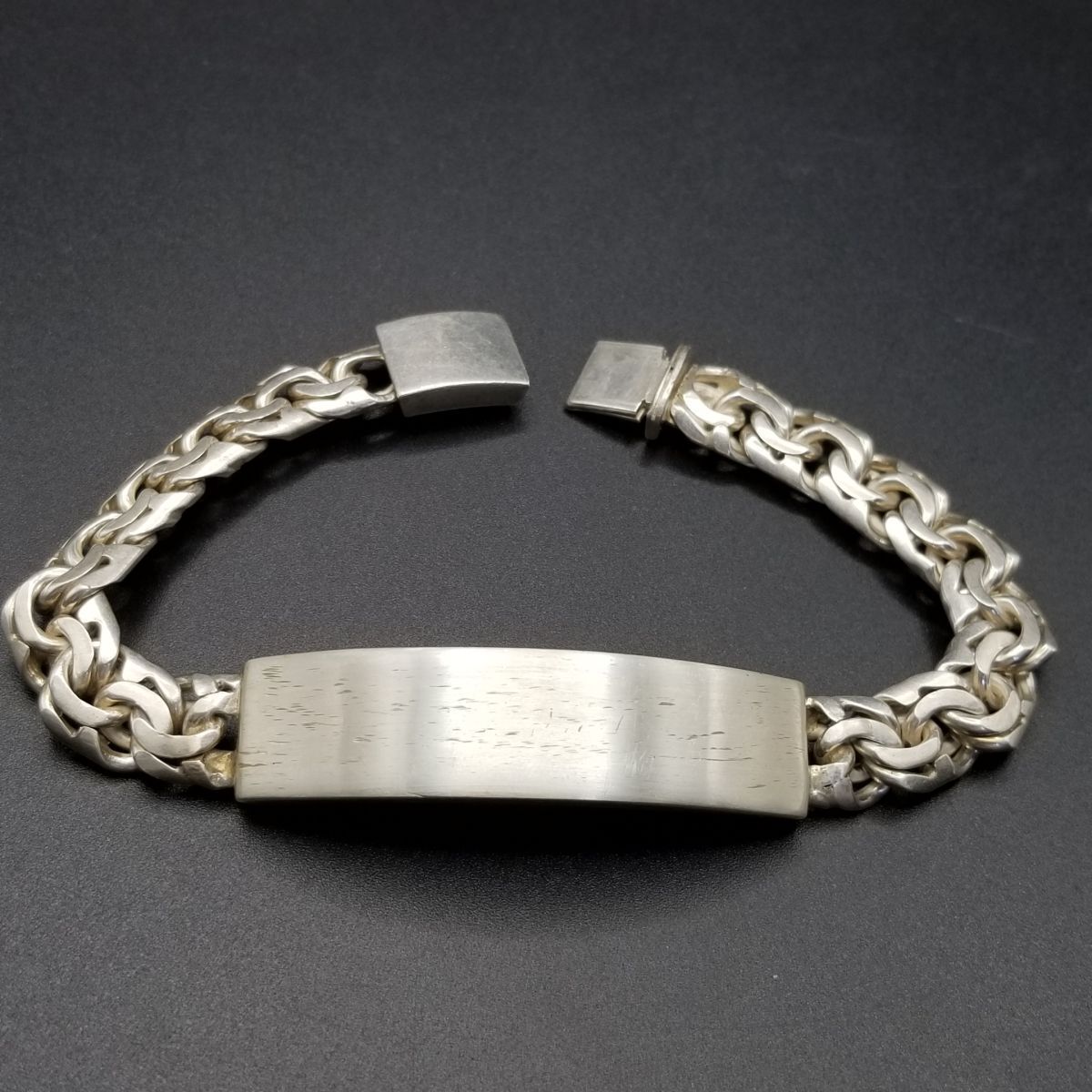 50'60's ERAS メキシコ 925 シルバー IDタグ 長方形プレート ダブル