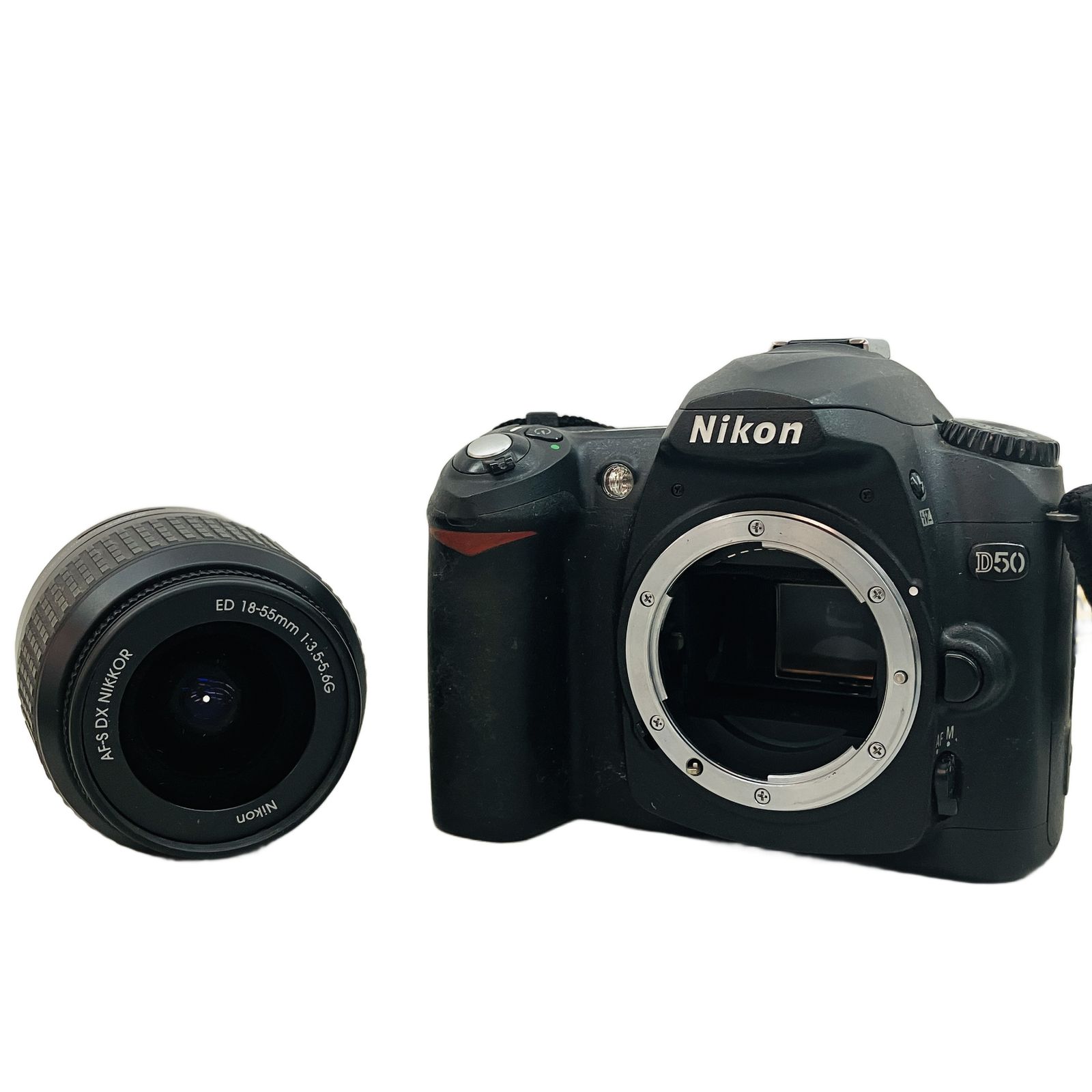 Nikon D 50 デジタル一眼 ボディ AF S DX NIKKOR 18 55 mm F 3 5 6 G ED レンズキット ベタつき有 バッテリー
