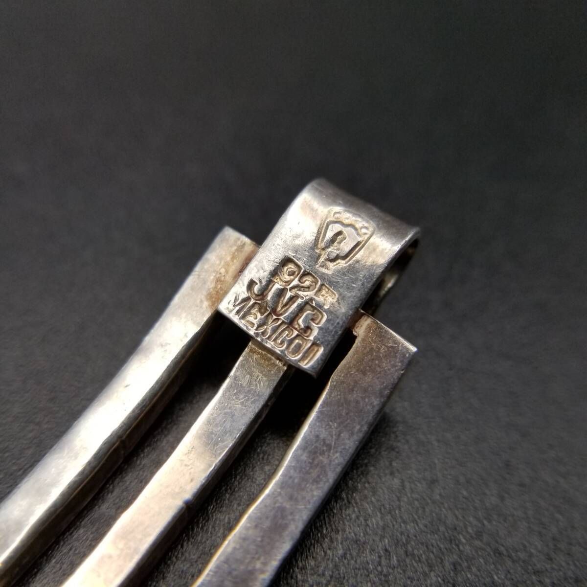  50 60 s JVC メキシコ 925 シルバー アバロン装飾 3段 オープンバンド ヴィンテージ ブレスレット パネルチェーン スタイリッシュ Y 19 L ブレスレット アクセサリー