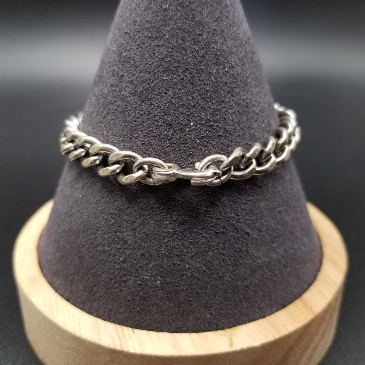  40 50 s Anson社製 IDタグ Armored Division US Army 925 シルバー ヴィンテージ ミリタリー ブレスレット 銀 Early Tankデザイン Y 19 H ブレスレット アクセサリー