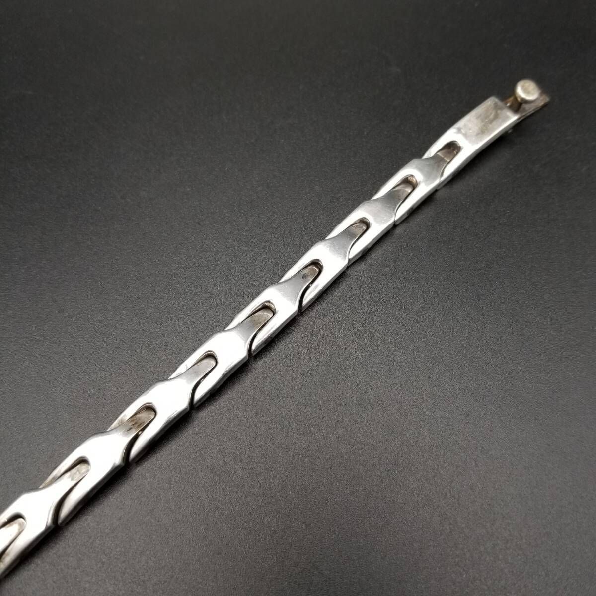 メキシコ 925 シルバー Y字 フォックスシェイプチェーン ヴィンテージ ブレスレット 銀 シンプル スタイリッシュ TAXCO タスコ Y 19 T