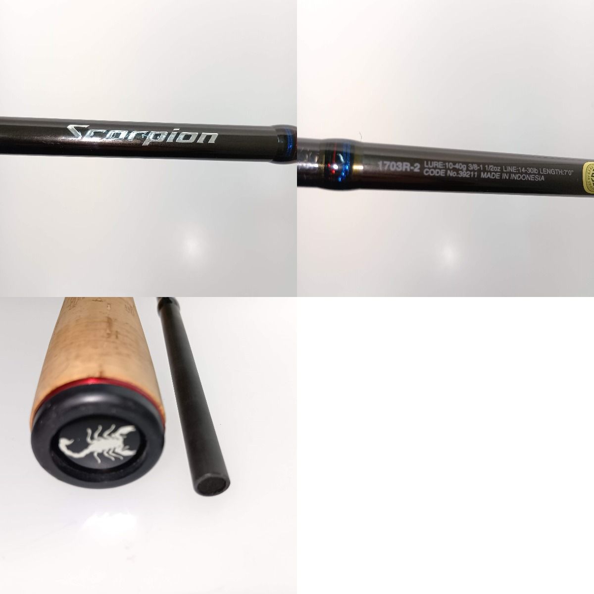  □□SHIMANO シマノ スコーピオン 1703 R-2 39211 本体のみ 釣り帽子 フィッシング用アクセサリー ルアーロッド ロッド