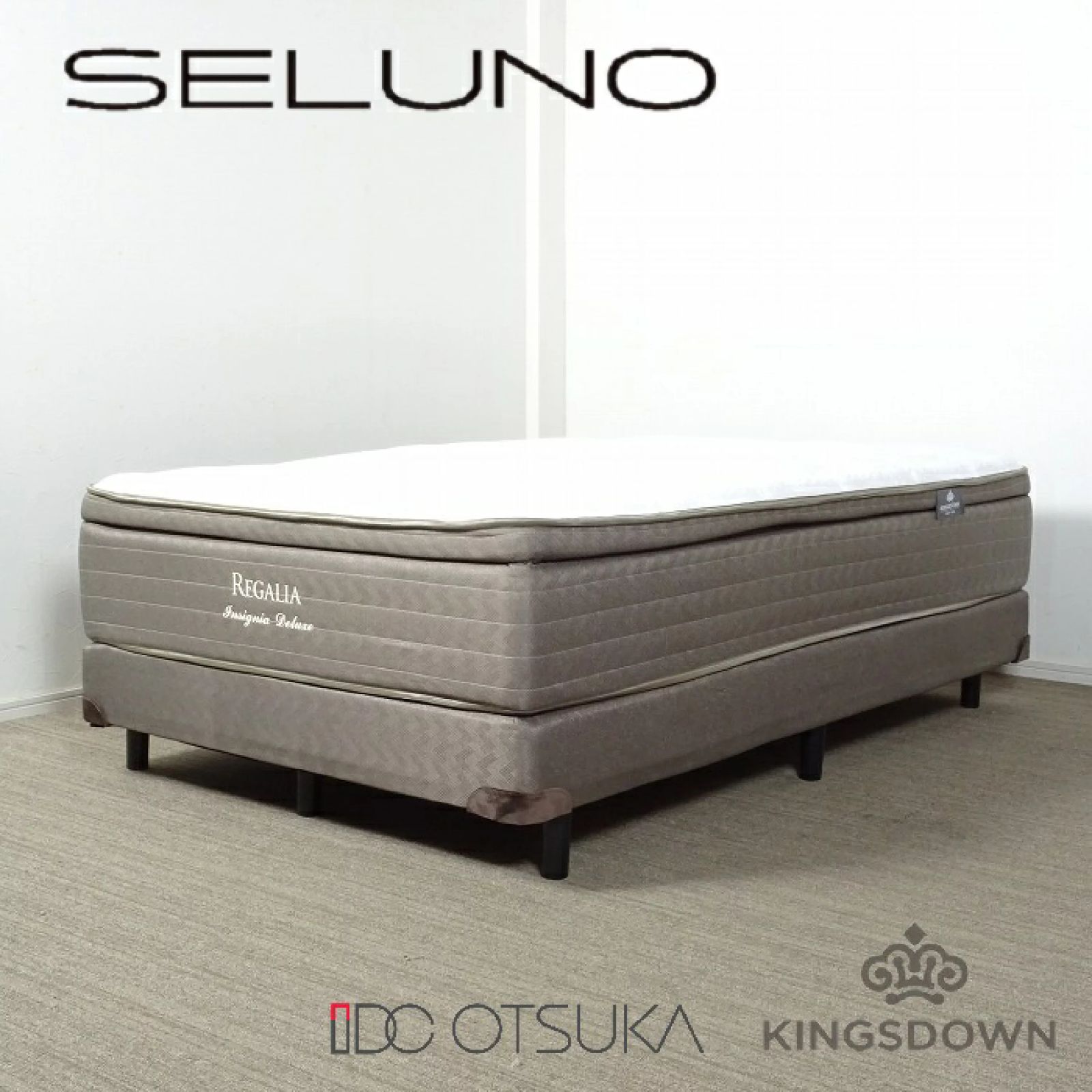 美品　レガリア　インシグニア　セミダブル　大塚家具　キングスダウン ◾︎SELUNO◾︎ 【展示美品】IDC大塚家具×KINGSDOWN キングスダウン