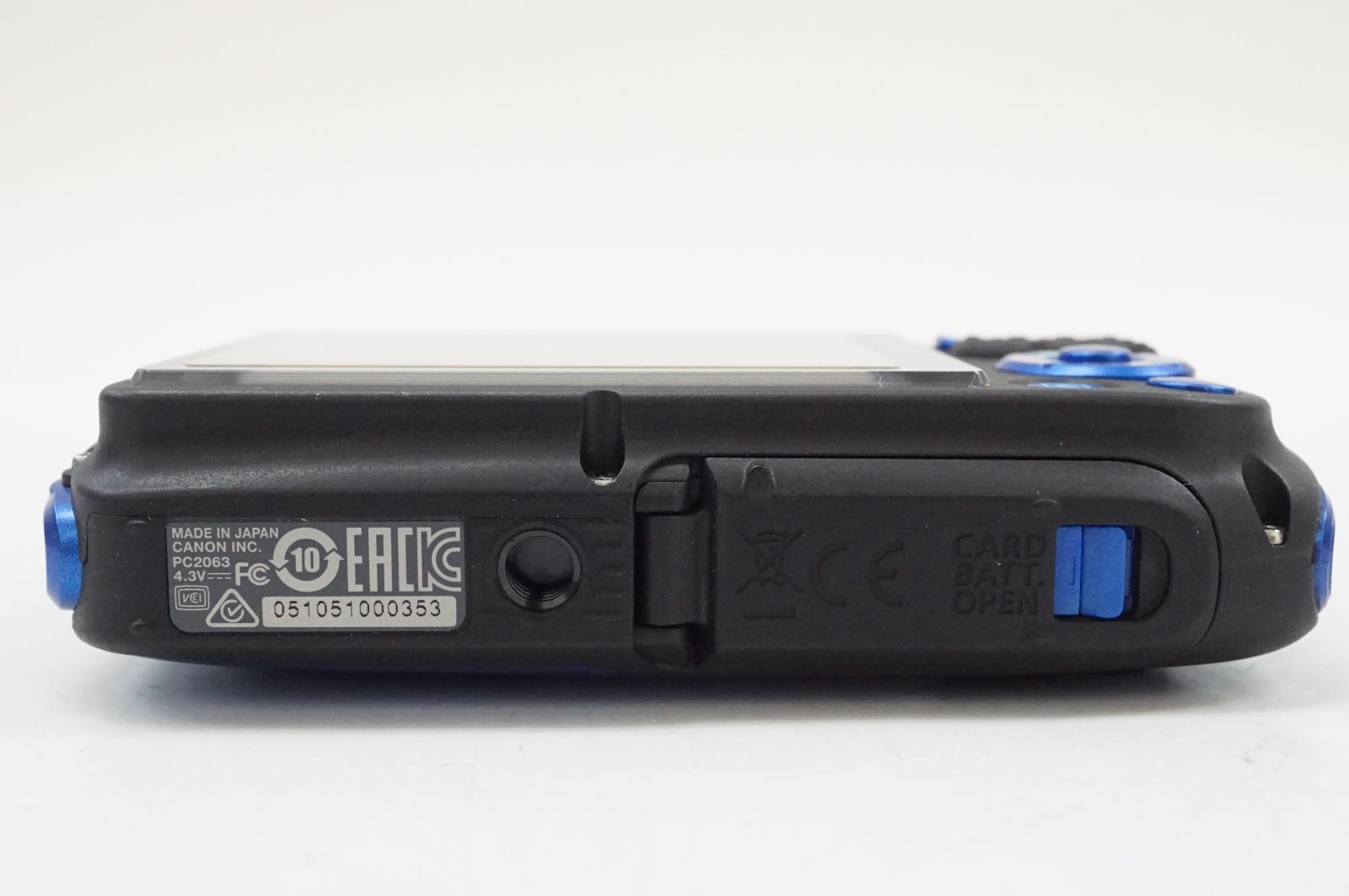【動作確認済み】CANON POWERSHOT D30 PC2063 C091623)Canon PowerShot D30 PC2063 ブルー キャノン パワーショット