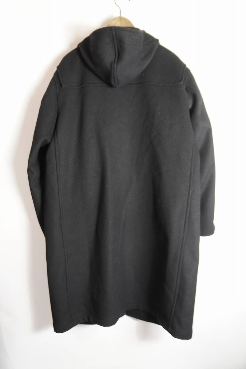 22 AW Johnbull ジョンブル オーバー サイズ ダッフル コート テクノブレン アウター ウール フード フーディー 221-0272 16713 黒 L 1011 P 2