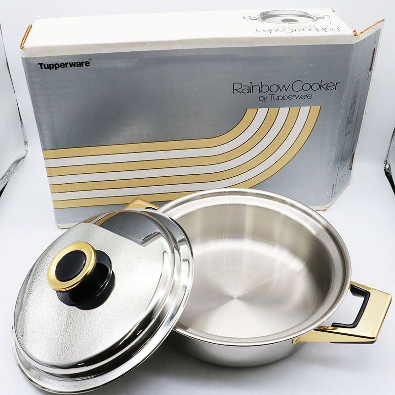 新古品 タッパーウェア レインボウクッカー 21cm 浅鍋 MR7-11-315