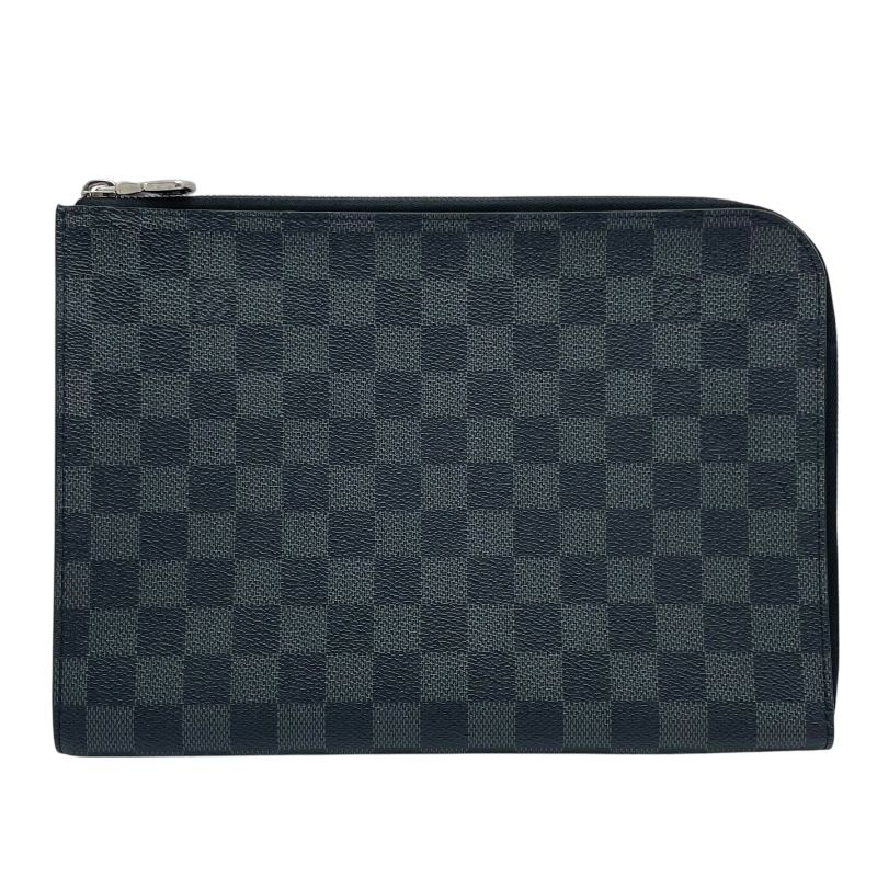 ルイ ヴィトン LOUIS VUITTON ポシェット･ジュール PM N 60113 ブラック ダミエ･グラフィット メンズ クラッチバッグ