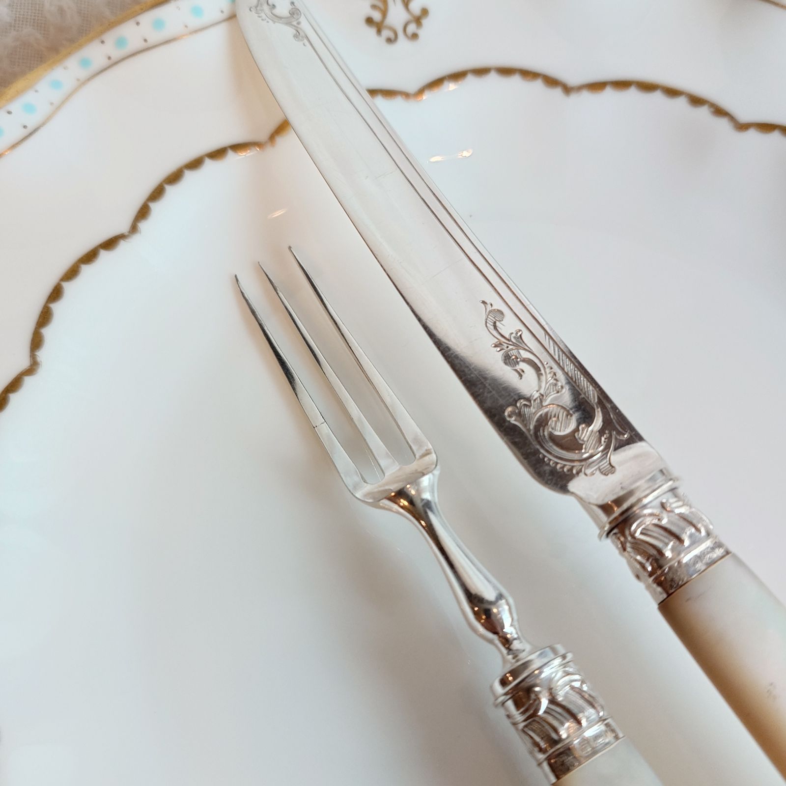 英国マザーオブパールカトラリーセット Welcome to ギャラリー虎徹 WEB