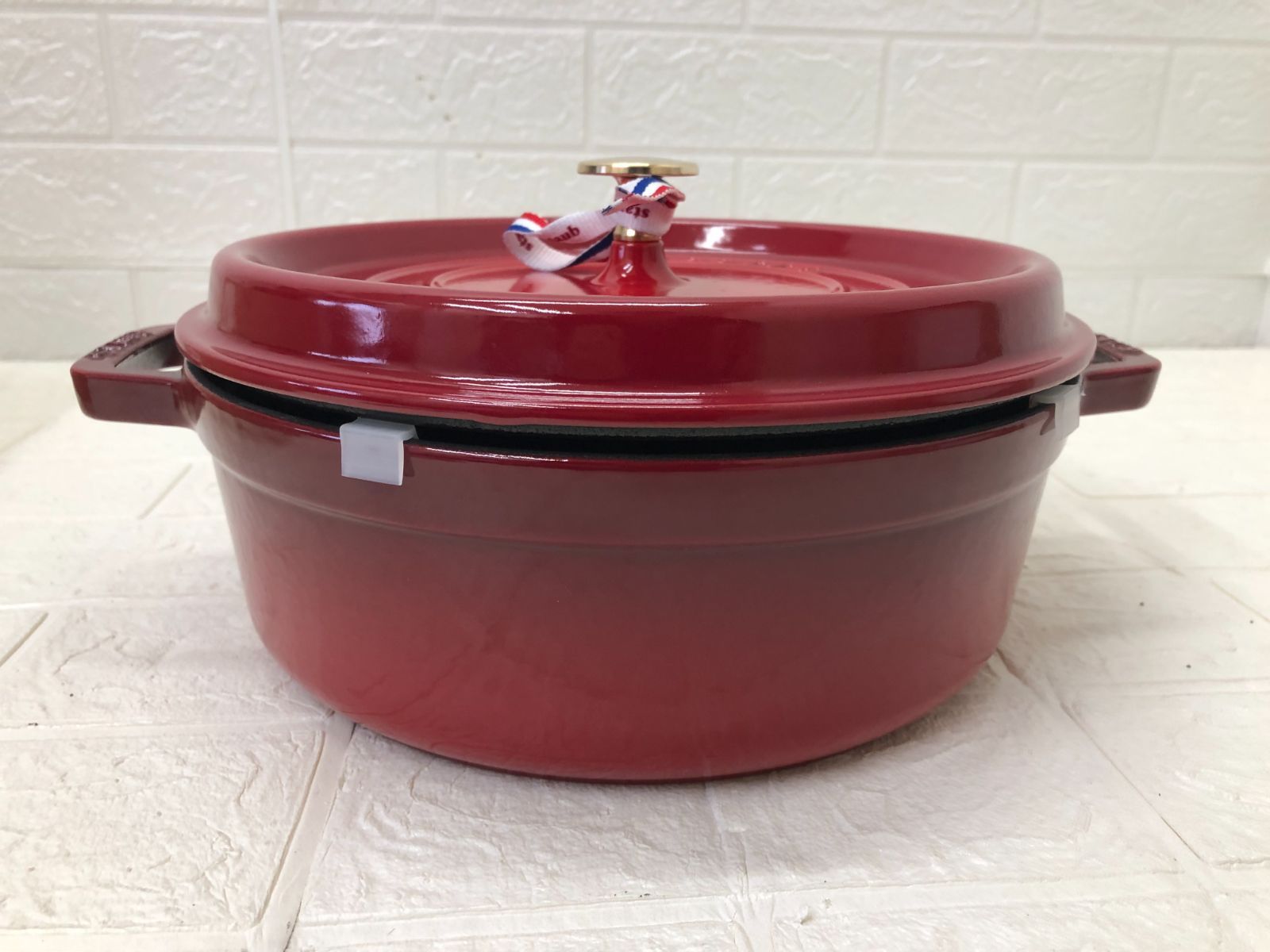 Staub ストウブ シャロー ココット 26 cm チェリー