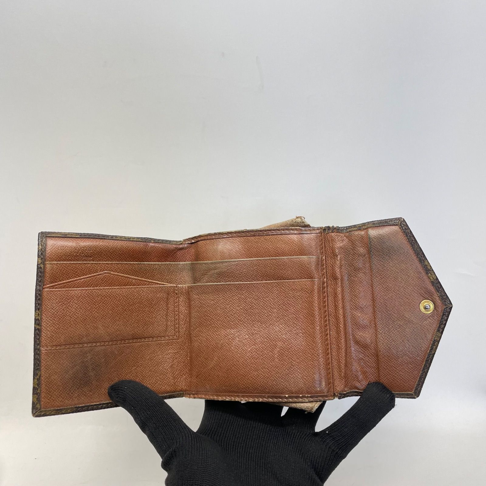 3041 LOUIS VUITTON ルイヴィトン モノグラム 三つ折り財布 エリーズ