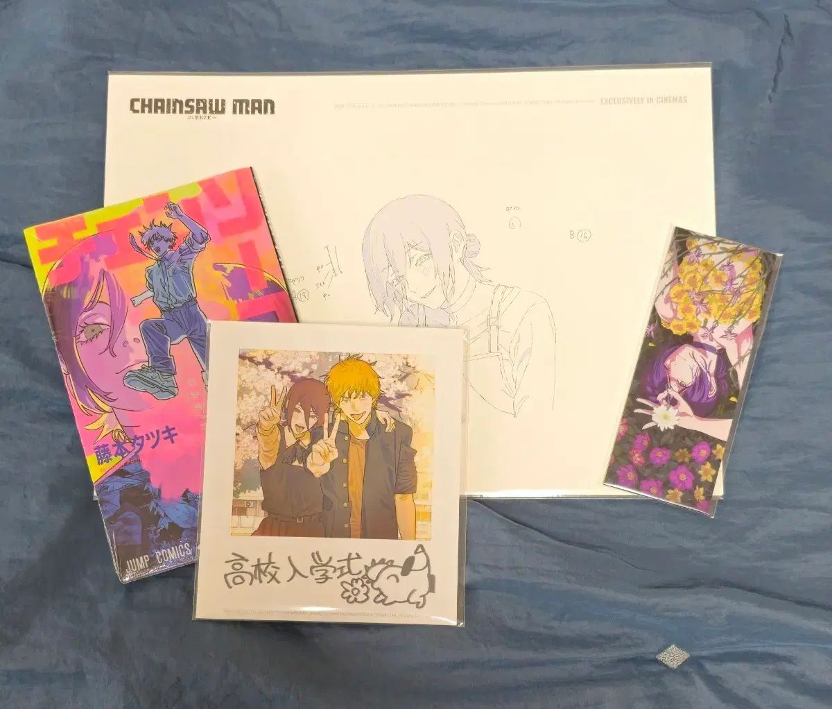 チェンソーマン 映画 特典 a 4 原画 ポスター パンフレット チェキ ポラロイド ブックマーク