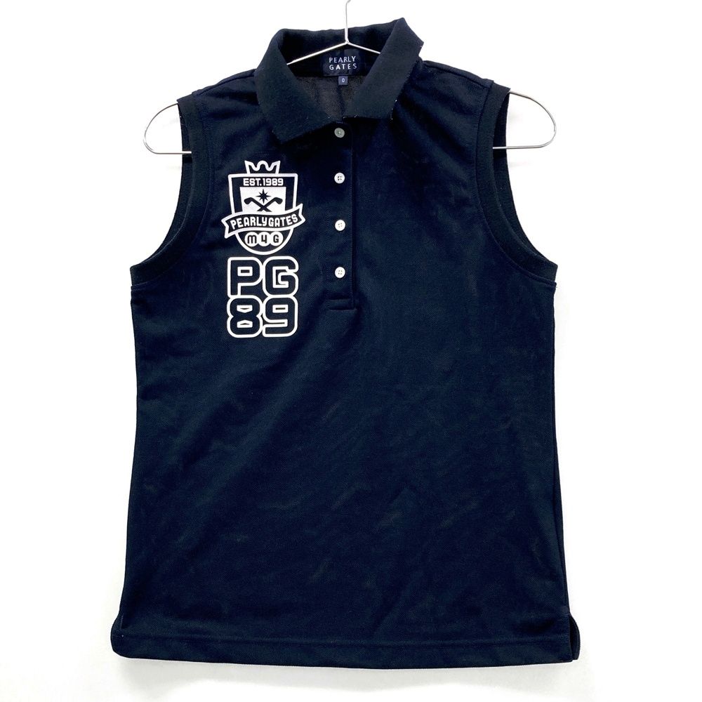 サイズ：0 PEARLY GATES パーリーゲイツ ノースリーブポロシャツ