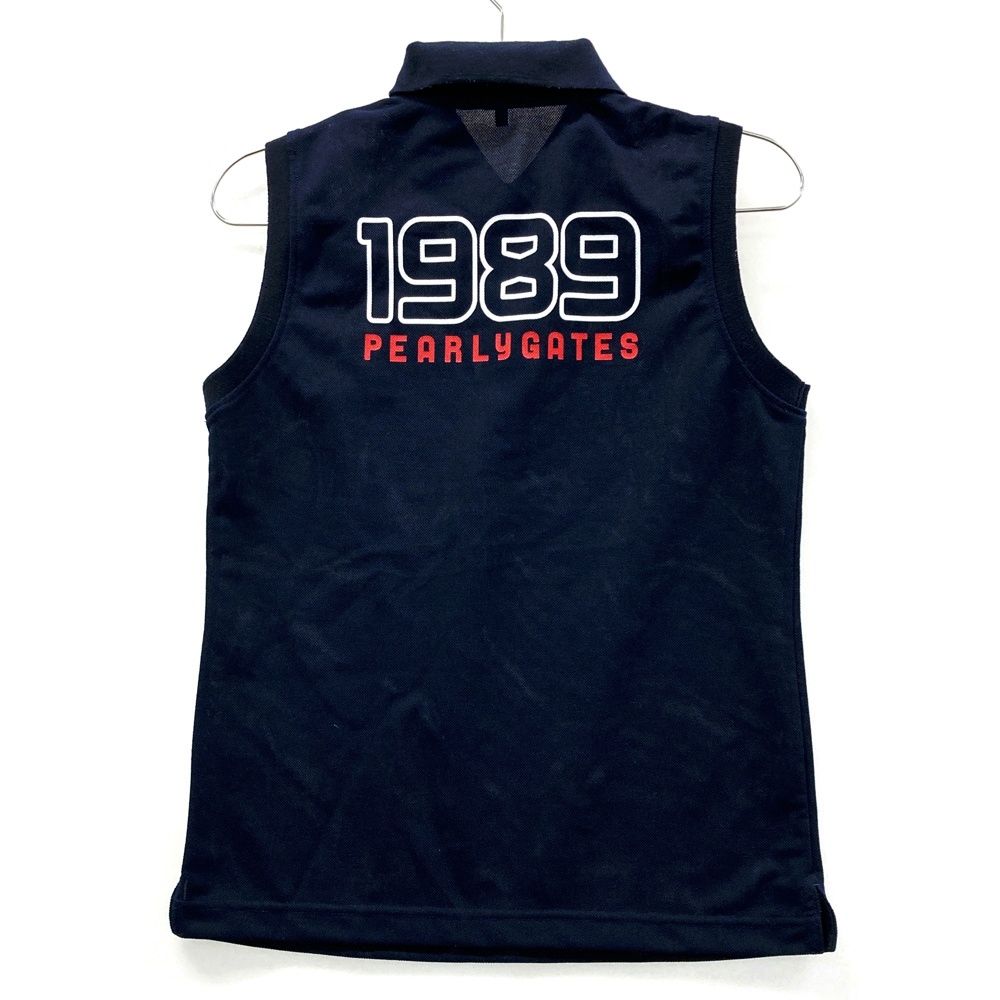 パーリーゲイツ ノースリーブ ウェア ネイビー サイズ00 サイズ：0 PEARLY GATES パーリーゲイツ ノースリーブポロシャツ