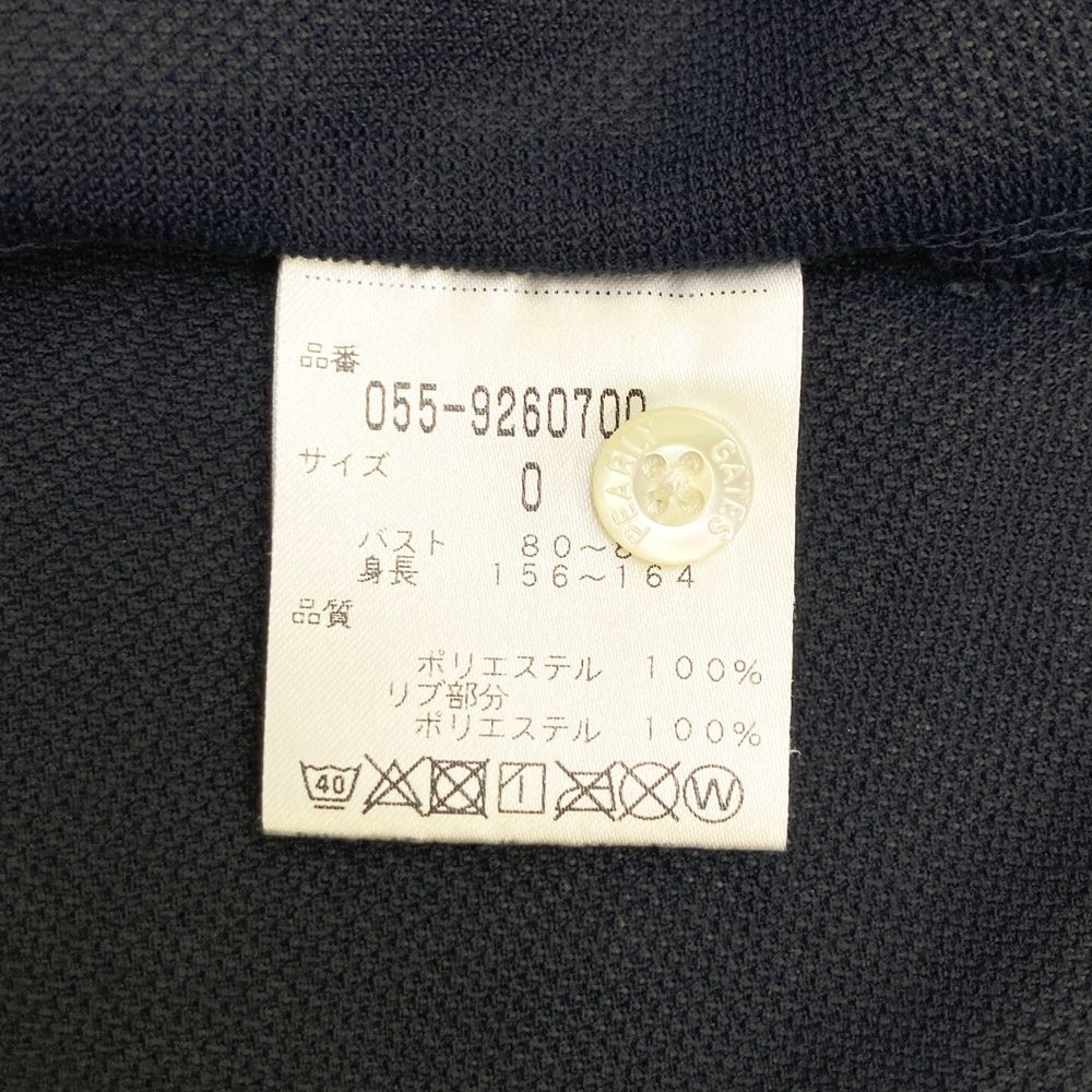 サイズ：0 PEARLY GATES パーリーゲイツ ノースリーブポロシャツ