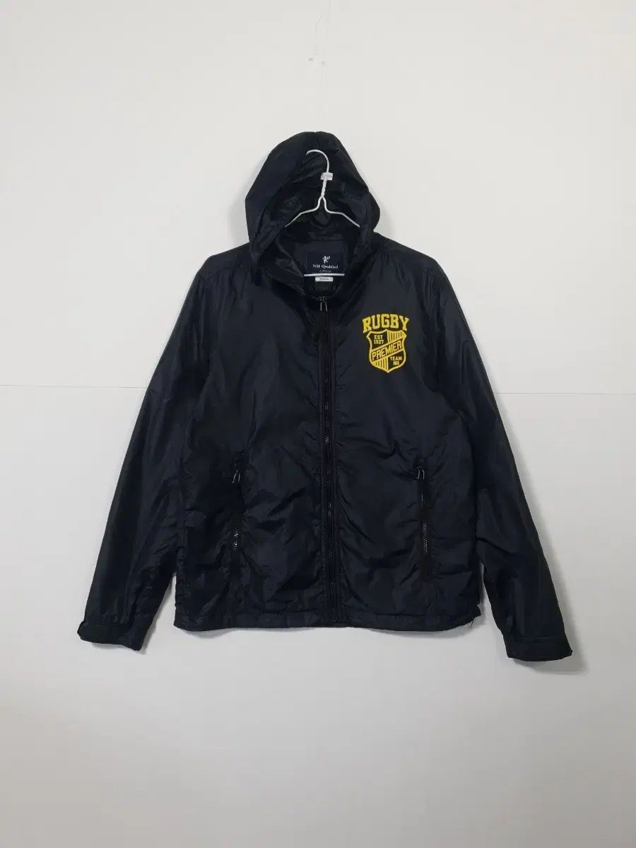 NH Quakind ラグビー ウィンドブレーカー フード ブラック 3200006