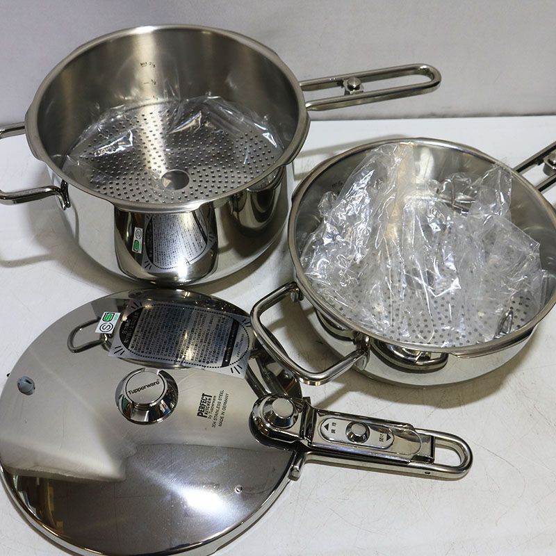 タッパーウェア　パーフェクトキッチン　圧力鍋　蓋　セット 新品 未使用品 Tupperware タッパーウェア パーフェクトキッチン 圧力