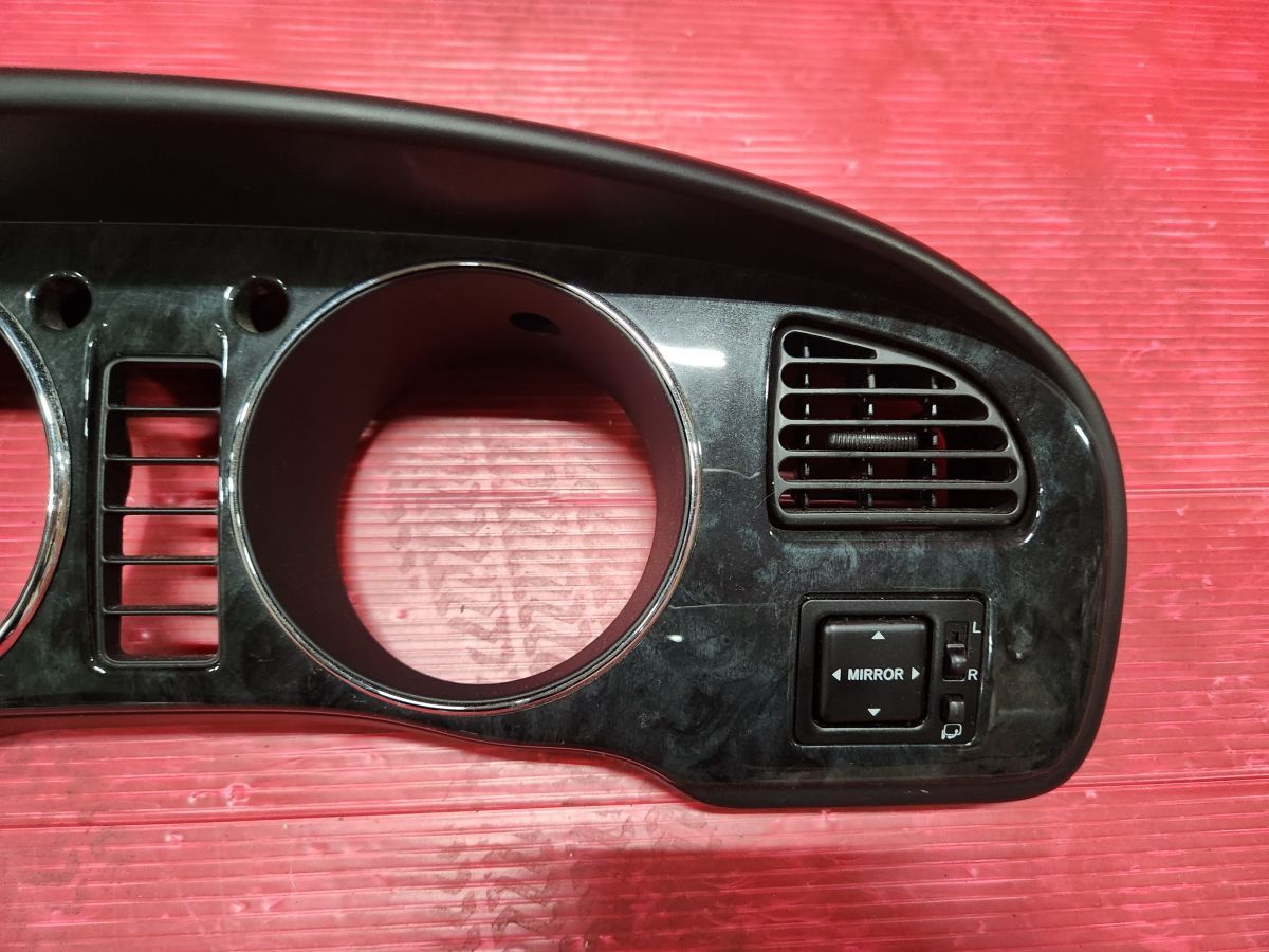 ミラジーノ 純正 後期 L700S L710S オーディオパネル メーターパネル ダイハツ L700S L710S ミラジーノ 純正 センターパネル 2点SET 黒木目