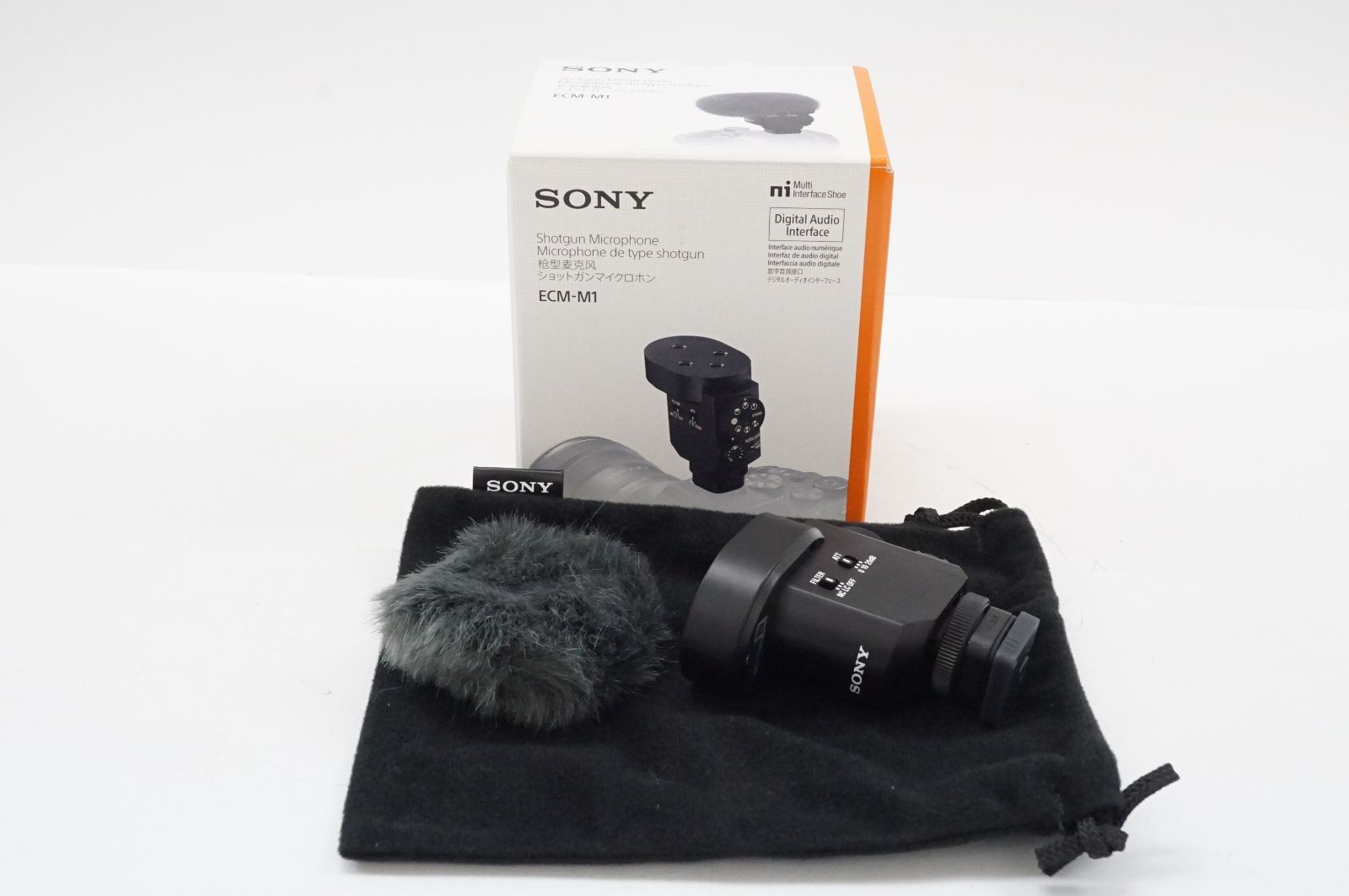 C 091716 SONY ソニー ショットガンマイクロフォン ECM M 1 ブラック