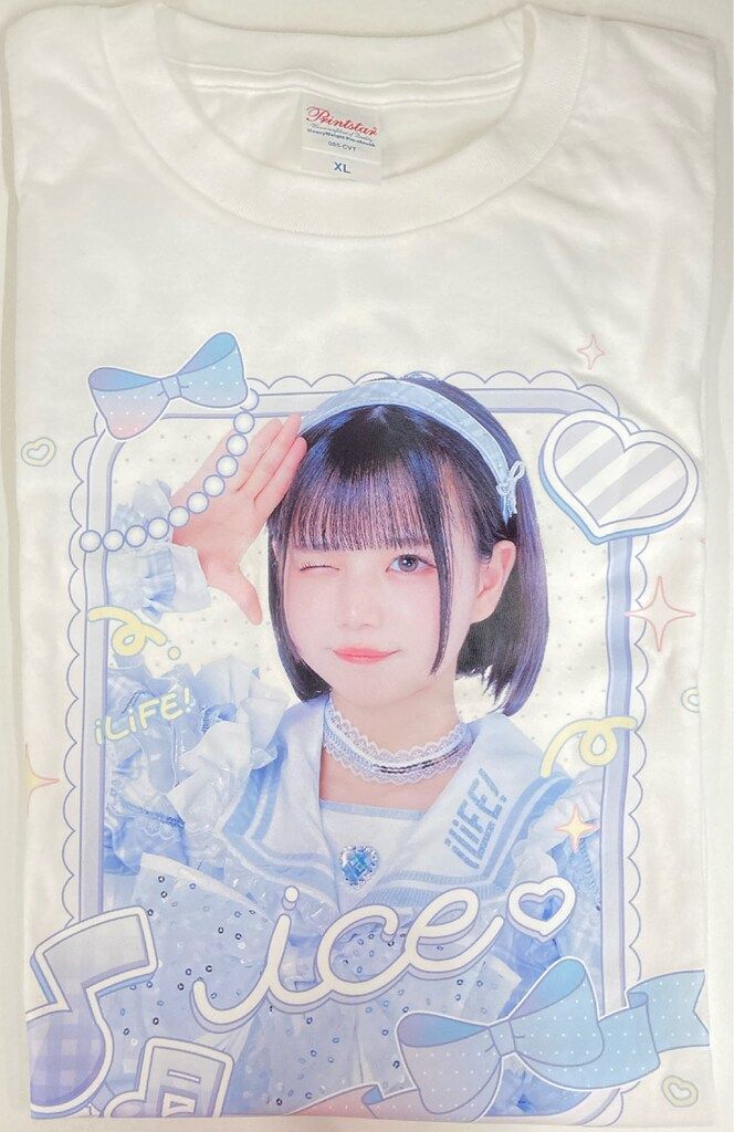 iLiFE!武道館くじA賞 あいす実写推しTシャツ iLiFE! あいす 実写T シャツ日本武道館 ONELiFE! 限定ガラポン 空詩