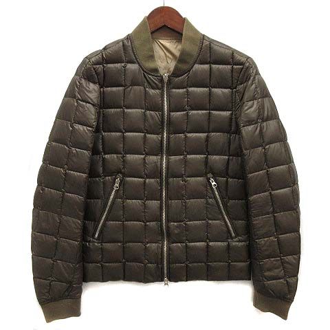 【中古】ヴィンテージラバーズ VINTAGE LOVERS リバーシブル ダウン ジャケット ブルゾン カーキ ベージュ 44 BBL03D-B16 メンズ ヴィンテージラバーズ VINTAGE LOVERS リバーシブル ダウン ジャケット