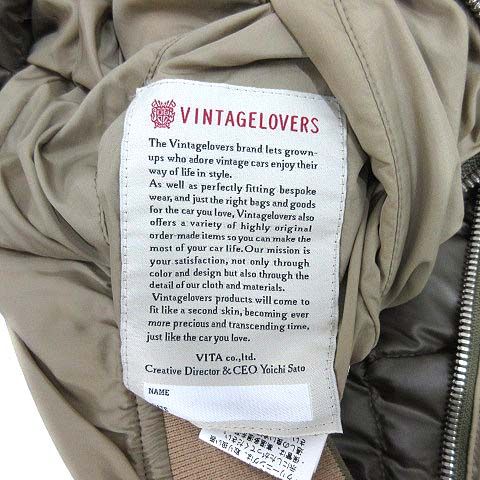 ヴィンテージラバーズ VINTAGE LOVERS リバーシブル ダウン ジャケット